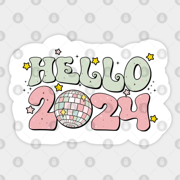 hello 2024 Sticker by MZeeDesigns